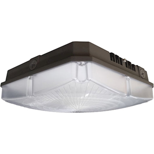 Nuvo Lighting 65-146 60W LED Canopy Fixture | Utility Bronze | Wet Location Outdoor & Garage | 7200 Lumens, 4000K Cool White, 120-277V | Model 65-146
