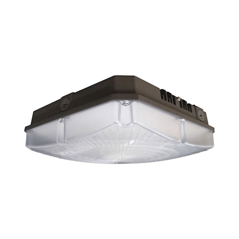 Nuvo Lighting LED Canopy Fixture 70W 4000K | Utility Bronze | Wet Location Outdoor & Covered Patio | 12.75 x 12.75 x 3.75 in | Model 65-148