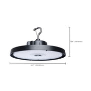 Nuvo 240/200/150W LED UFO High Bay Beam Angle, Black 120-347 Volt