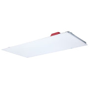 Nuvo LED 2ftx4ft Backlit Panel, Emergency Battery 120-347V, White