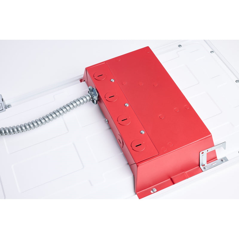 Nuvo LED 1ftx4ft Backlit Panel, Emergency Battery 120-347V, White