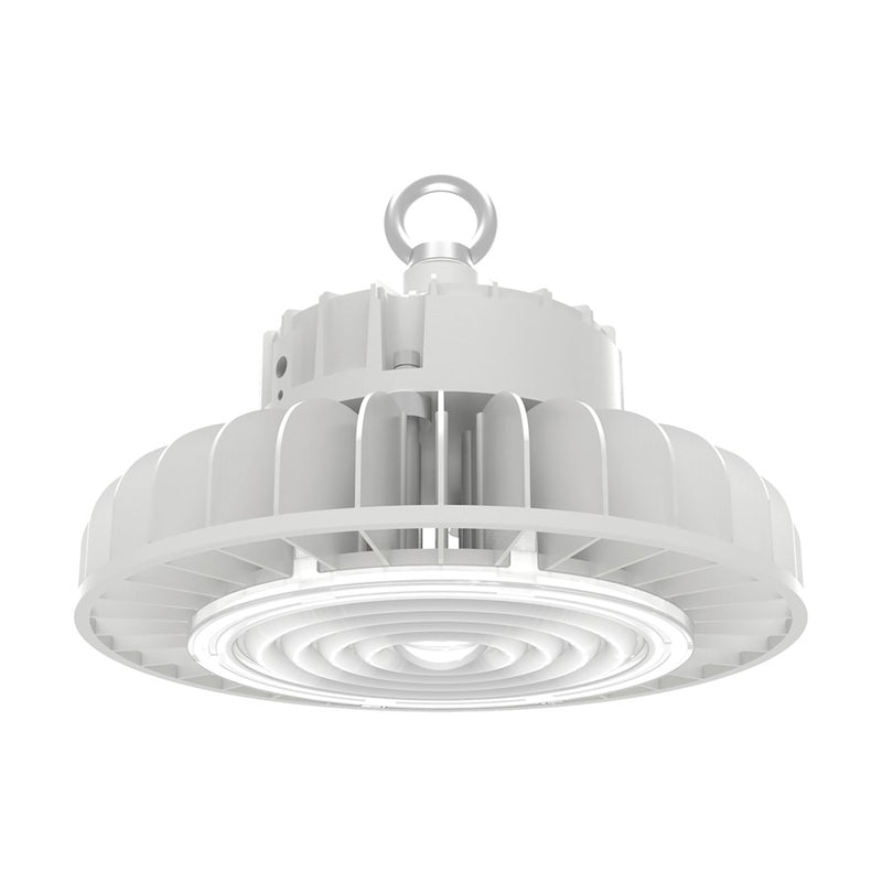 Nuvo Lighting 65-193 12.6in 150W LED High Bay | Utility White Finish | Warehouse & Commercial Garage | 19500 Lumens, 4000K Cool White, DLC | Model 65-193