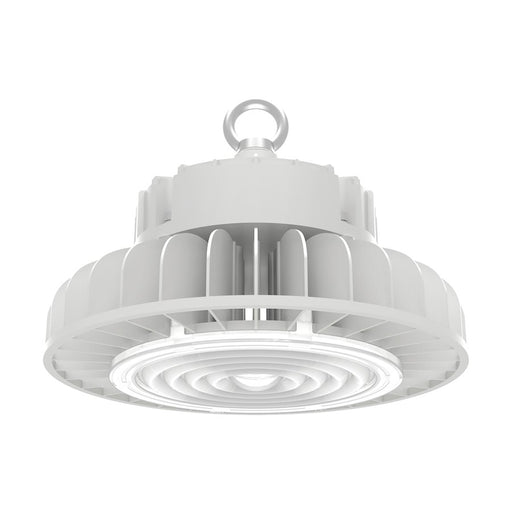Nuvo Lighting 65-195 200W LED High Bay Flush Mount | White Utility Finish | Warehouse & Commercial Workshop | 26000 Lumens, 4000K Cool | Model 65-195