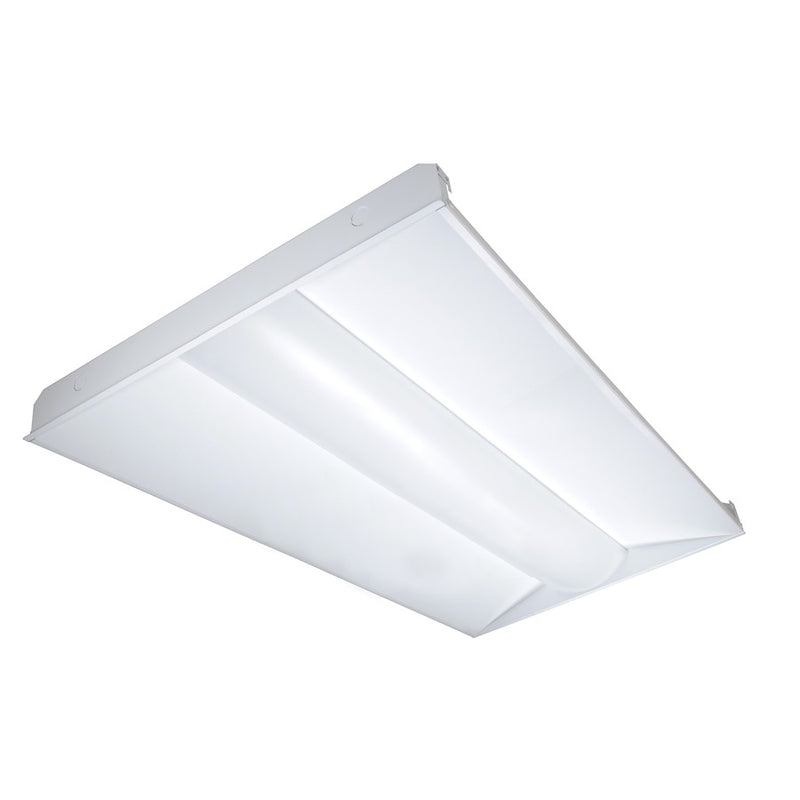 Nuvo Lighting 65-306 48in 1-Light LED Troffer | Utility White Finish | Office & Commercial Ceiling | 42 x 24 x 3 in | Model 65-306