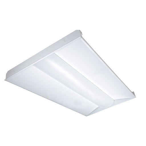 Nuvo Lighting 65-307 48in 1-Light LED Troffer | Utility White Finish | Commercial & Utility Room Flush Mount | 6543 Lumens, 3500K, 0-10V | Model 65-307