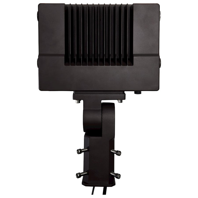 Nuvo LED Flood Light 17in 150W Selectable CCT | Utility Bronze and Clear Tempered Glass | Outdoor Security & Commercial Lighting | 12 x 17 | Model 65-543
