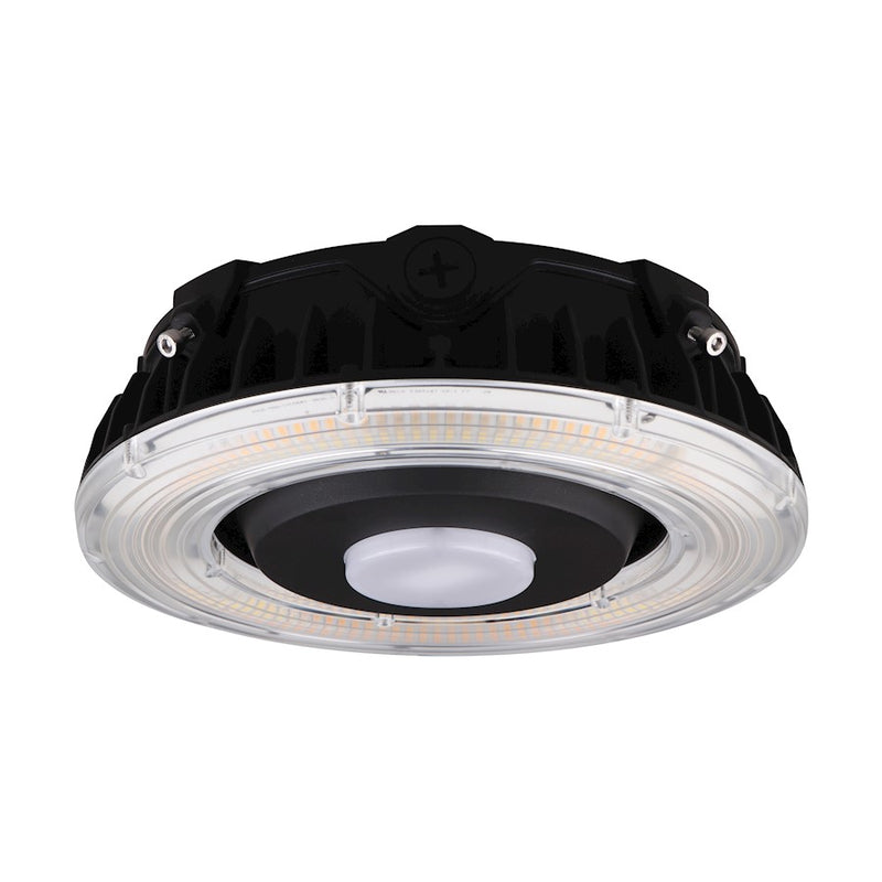 Nuvo Lighting 65-628 55W LED Canopy Fixture | Utility Bronze | Covered Patio & Entryway | 6297-7546 Lumens, CCT Selectable | Model 65-628