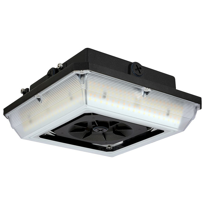 Satco 20W Square LED Wide Beam Angle Canopy Light, Bronze - 65-636