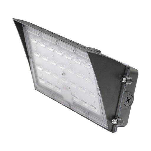Nuvo 65-676 80W Semi Cutoff LED Wall Pack | Utility Bronze Finish | Outdoor Building & Security Lighting | 9600-10000 Lumens, Selectable | Model 65-676
