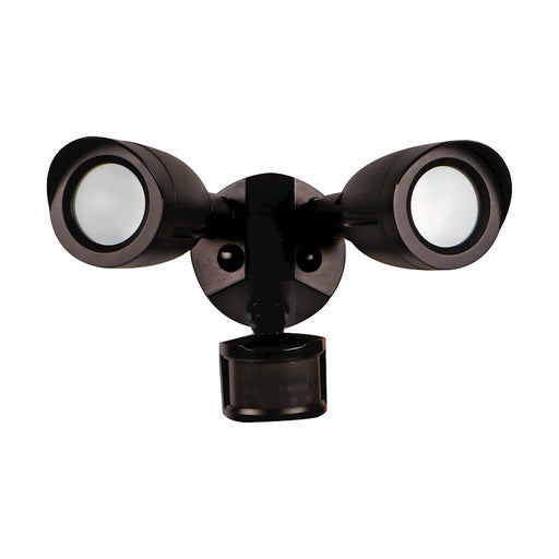 Nuvo 65-719 LED Security Light Dual Head | Modern Contemporary Bronze Die-Cast Aluminum | Outdoor Entryway & Garage | 8.8 x 8.16 x 6.42 in | Model 65-719