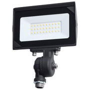 Nuvo 15W LED Flood Light | Utility Bronze Die-Cast Aluminum | Outdoor Area & Site Lighting | 5.97 x 1.02 x 7.4 in | Model 65-726