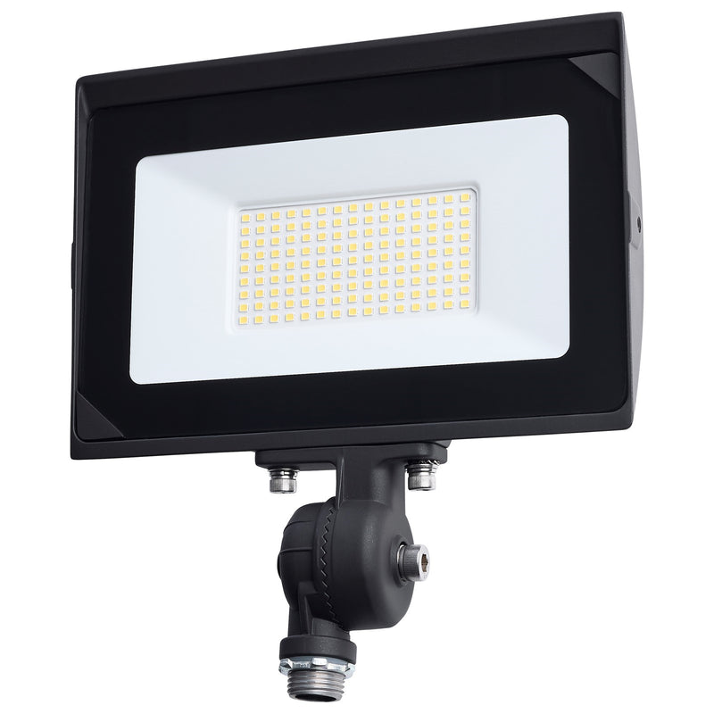 Nuvo Lighting 80W LED Flood Light | Bronze Die-Cast Aluminum and Tempered Glass | Outdoor Security & Landscape Lighting | 9200 Lumens | Model 65-732