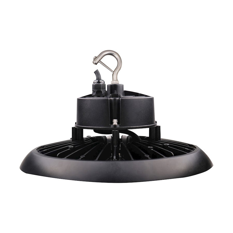 Nuvo Lighting 240W UFO LED High Bay | Black Utility Flush Mount | Warehouse & Garage Industrial Light | 34560 Lumens, 5000K, Dimmable, 14 | Model 65-788R1