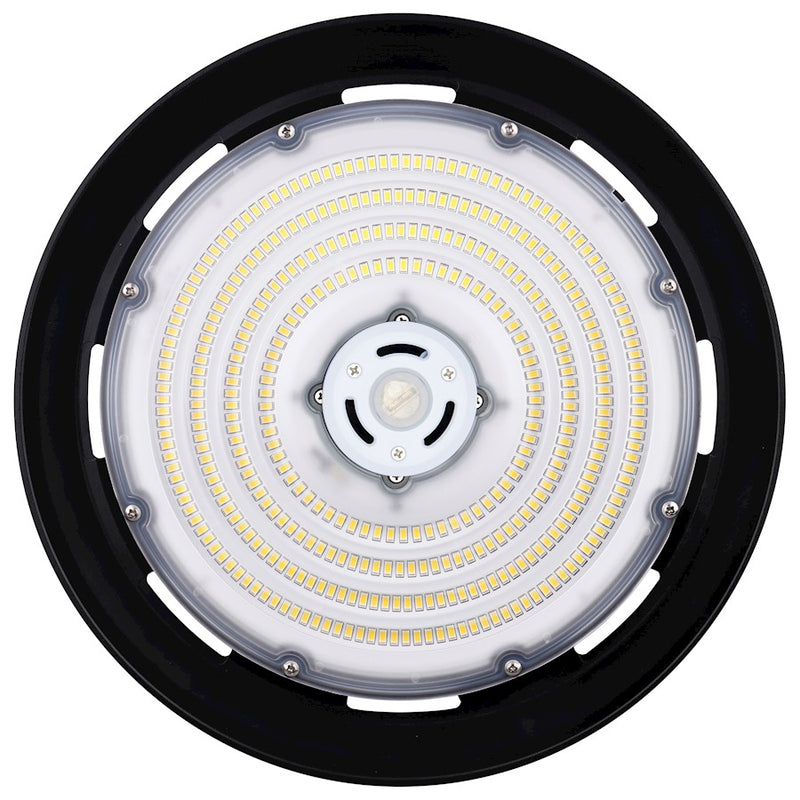 Nuvo Lighting 240W UFO LED High Bay | Black Utility Flush Mount | Warehouse & Garage Industrial Light | 34560 Lumens, 5000K, Dimmable, 14 | Model 65-788R1