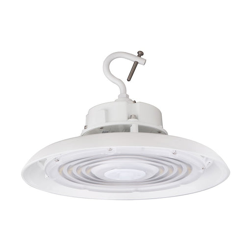 Nuvo Lighting 65-795R1 14in 200W UFO LED High Bay | Utility White Aluminum | Commercial Warehouse & Gym Flush Mount | 28000 Lumens 4000K | Model 65-795R1