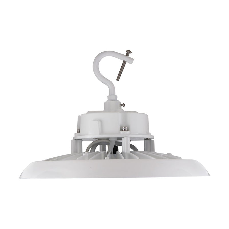 Nuvo Lighting 240W UFO LED High Bay | Utility White Finish | Warehouse & Commercial Workshop | 34560 Lumens, 5000K, Dimmable, Wet Location | Model 65-798R1