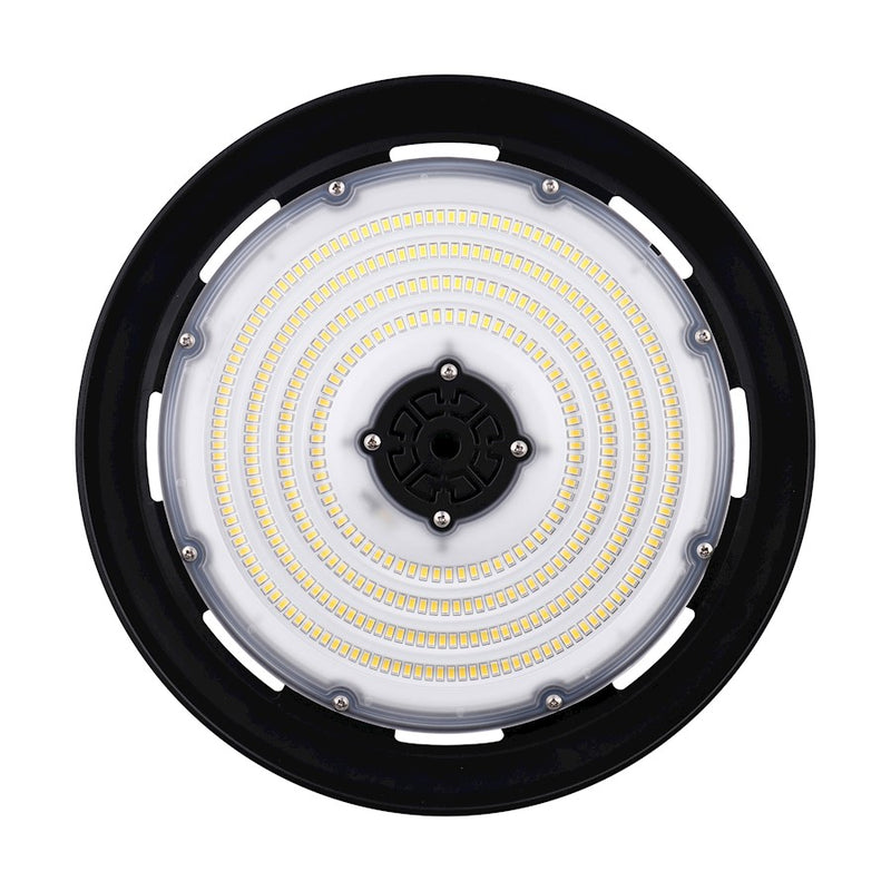 Nuvo Lighting 65-806 14in UFO LED High Bay | Utility Black Aluminum | Warehouse & Industrial Lighting | 29000 Lumens, 5000K, Dimmable | Model 65-806