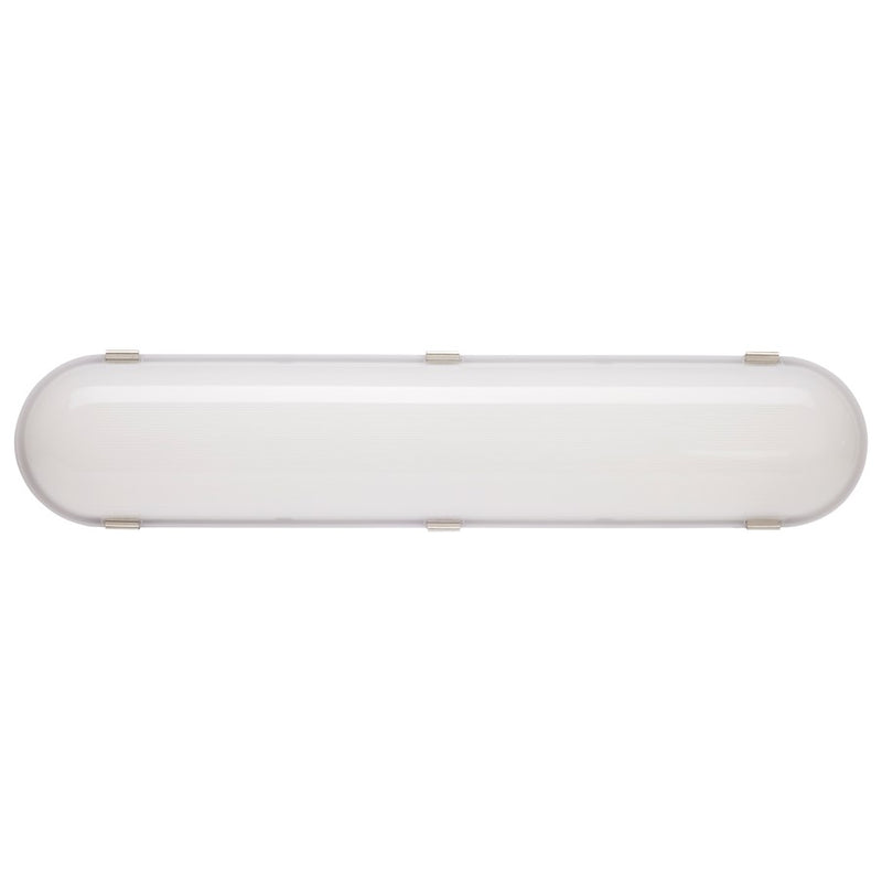 Satco 2' Vapor Proof Linear Fixture/Integrated Microwave Sensor, Gray