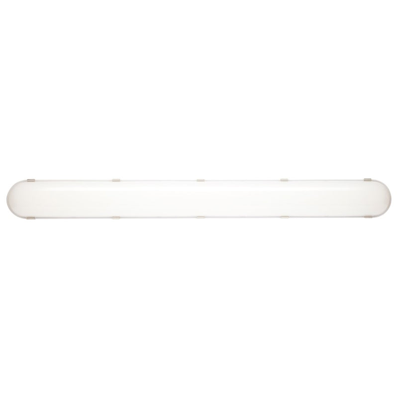Satco 4' Vapor Proof Linear Fixture/Integrated Microwave Sensor, Gray