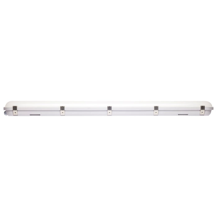 Satco 4' Vapor Proof Linear Fixture/Integrated Microwave Sensor, Gray