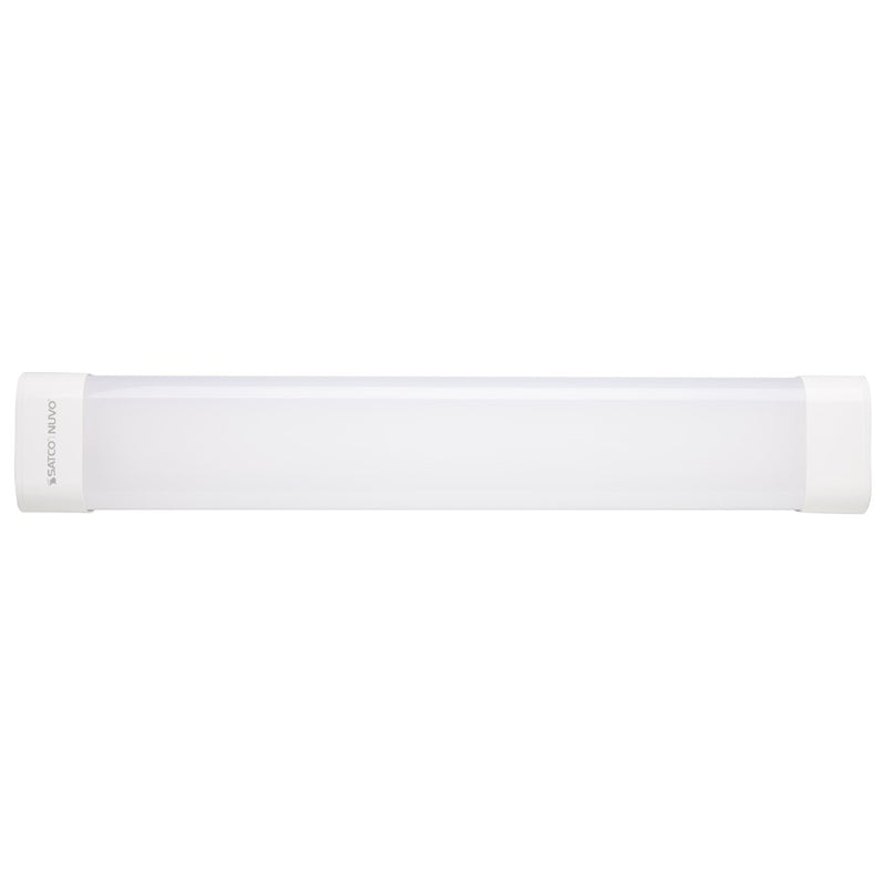 Satco 2' LED Tri-Proof Fixture/Integrated Microwave Sensor, WH/GY