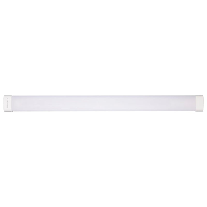 Satco 4' LED Tri-Proof Fixture/Integrated Microwave Sensor, WH/GY