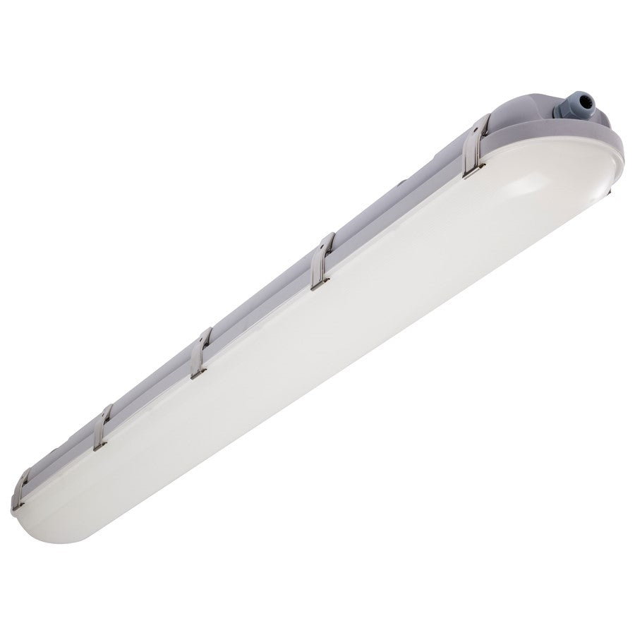 Nuvo Lighting 40/50/60W LED 4' Microwave Sensor 120-347 RangeVage, Gray - 65-839