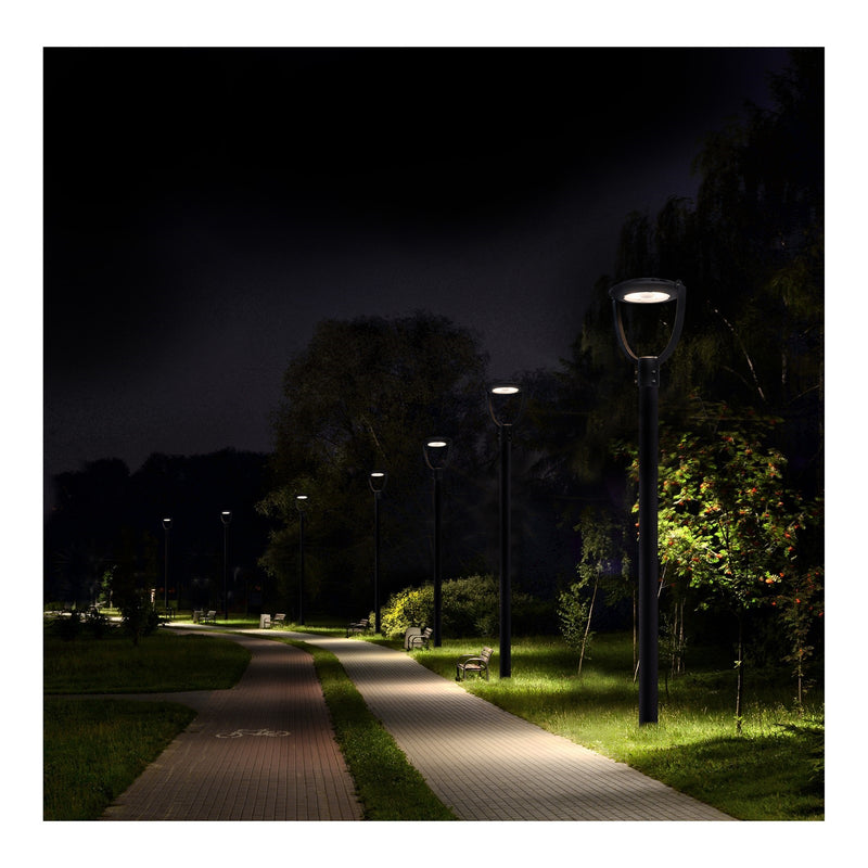 Nuvo LED Post Top Light 21in | Utility Bronze Powder-Coated Aluminum | Pathways & Parking Areas | 35-75W, 4375-10875 Lumens | Model 65-895