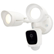 Nuvo Lighting Starfish 20W Smart Security Light with Camera | White Die-Cast Aluminum | Outdoor Motion Detection & Two-Way Talk | Model 65-900R1