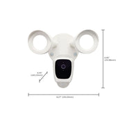 Nuvo Lighting Starfish 20W Smart Security Light with Camera | White Die-Cast Aluminum | Outdoor Motion Detection & Two-Way Talk | Model 65-900R1
