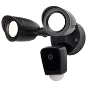 Nuvo Lighting Starfish 20W Smart Security Light with Camera | Black Die-Cast Aluminum | Outdoor Motion Detection & Two-Way Talk | Model 65-901R1