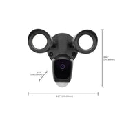 Nuvo Lighting Starfish 20W Smart Security Light with Camera | Black Die-Cast Aluminum | Outdoor Motion Detection & Two-Way Talk | Model 65-901R1