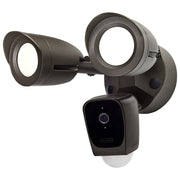 Nuvo Starfish 20W LED Security Floodlight with Camera | Bronze Utility Outdoor | Driveway & Backyard | 1900 Lumens, 3000K, Wet Rated | Model 65-902R1