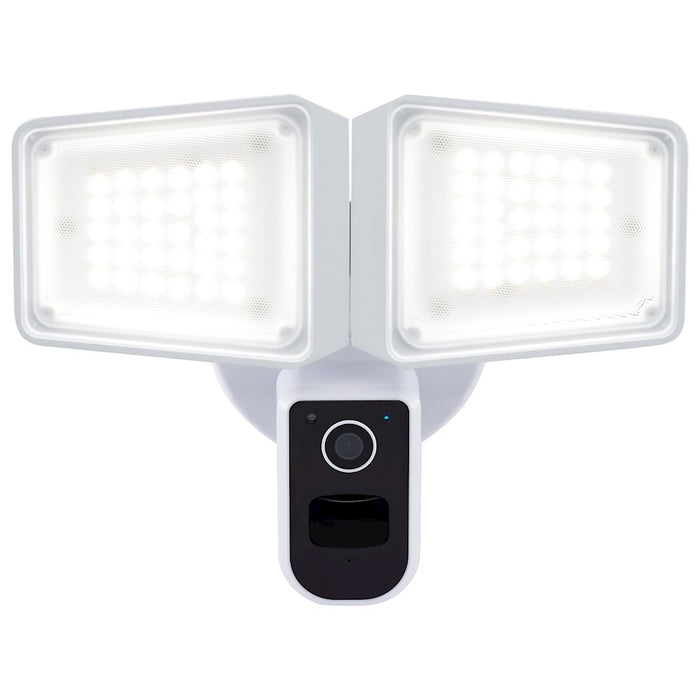 Nuvo Lighting 36W Rectangular Outdoor Security Light/Camera/White/White