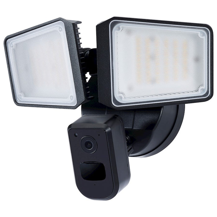 Nuvo Lighting 36W Rectangular Outdoor Security Light/Camera/White/Black