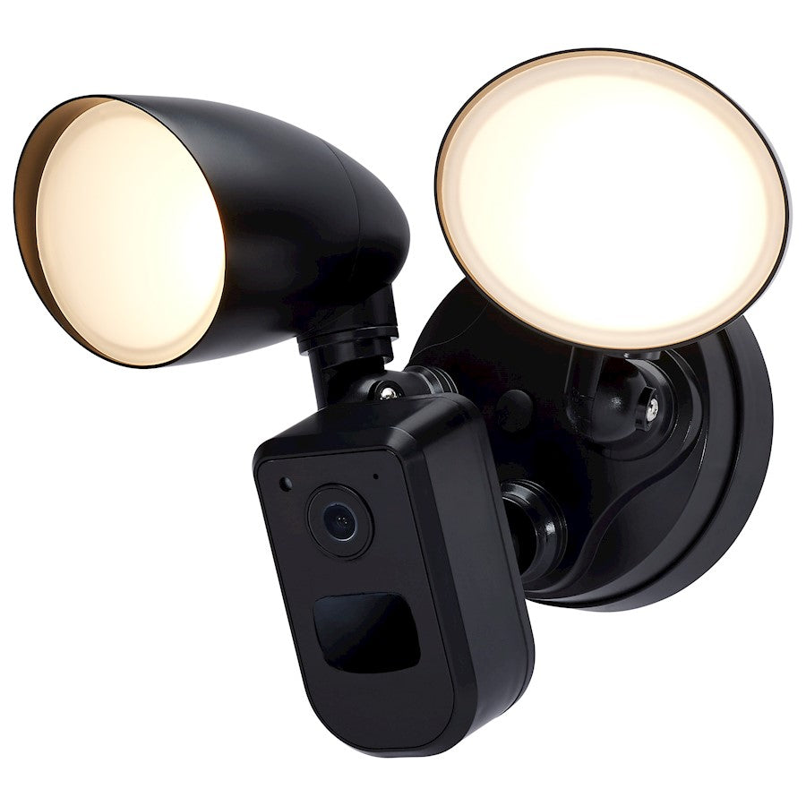 Nuvo Lighting 20W Bullet Outdoor Security Light/Camera/3K/4K/5K/Black - 65-931