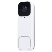 Nuvo Lighting Starfish Smart Doorbell Security Camera Wired | White Doorbell with White Chime | Entryway & Front Door | 5.87in H | Model 65-933