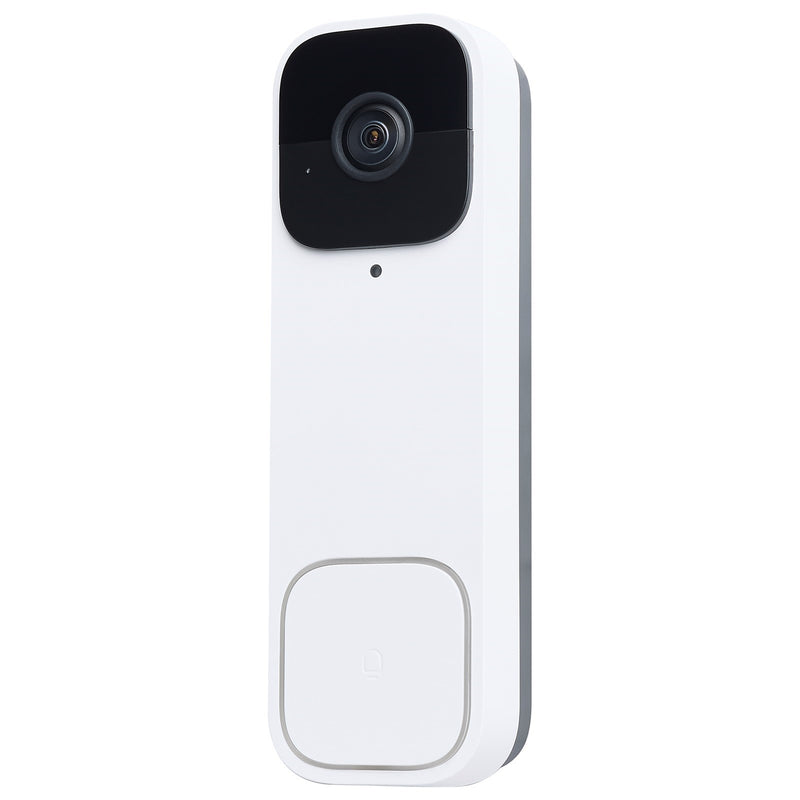 Nuvo Lighting Starfish Smart Doorbell Security Camera Wired | White Doorbell with White Chime | Entryway & Front Door | 5.87in H | Model 65-933