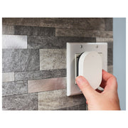 Nuvo Lighting Starfish Smart Doorbell Security Camera Wired | White Doorbell with White Chime | Entryway & Front Door | 5.87in H | Model 65-933