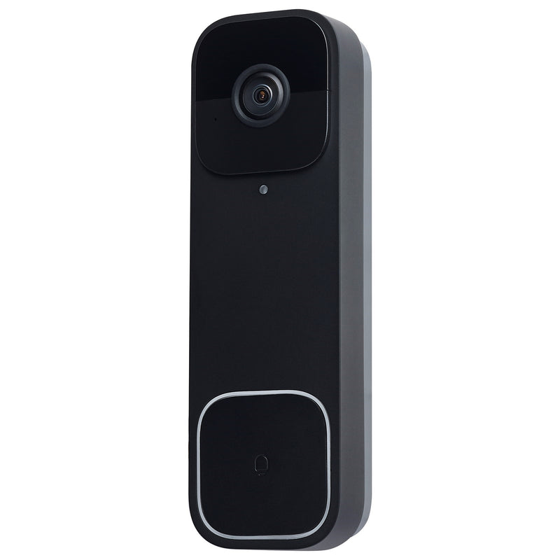 Nuvo Lighting Starfish Smart Doorbell Security Camera Wired | Black Doorbell with Black Chime | Entryway & Front Door | 5.87in H | Model 65-934