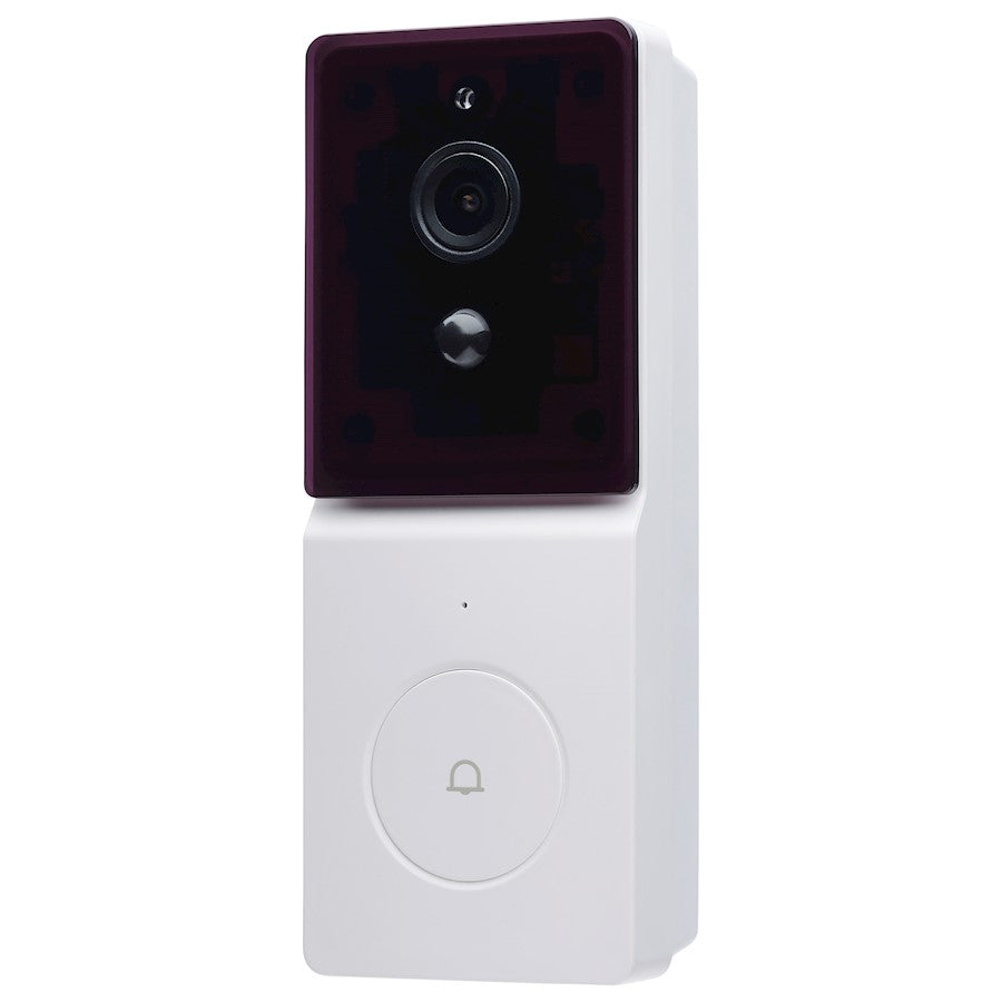 Nuvo Lighting Starfish/Doorbell Security Camera/White/Black Chime - 65-935