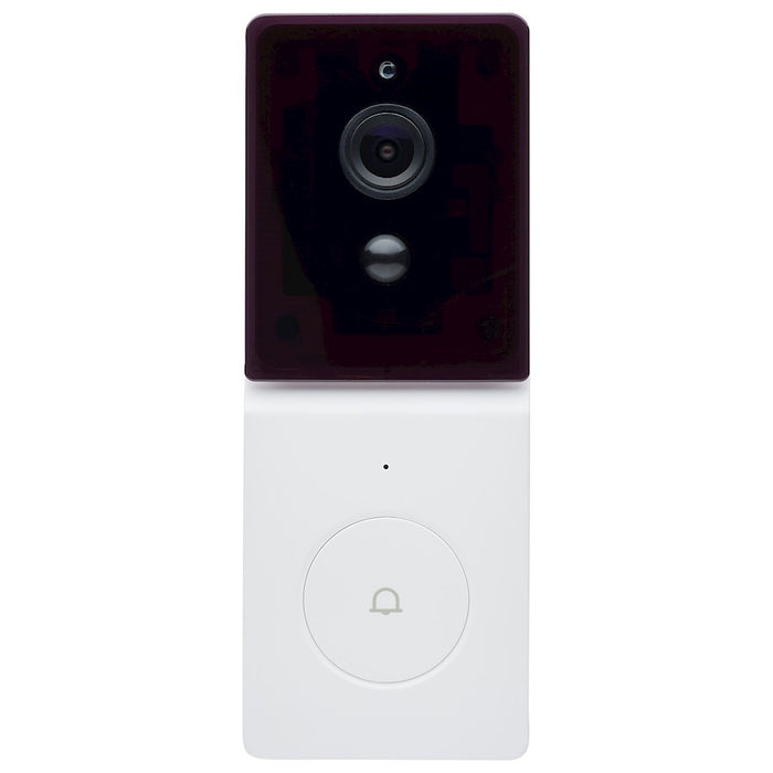 Nuvo Lighting Starfish/Doorbell Security Camera/White/Black Chime