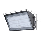 Nuvo Lighting 65-942 80W LED Semi Cutoff Wall Pack | Utility Bronze Die-Cast Aluminum | Commercial Exterior & Parking Areas | Model 65-942