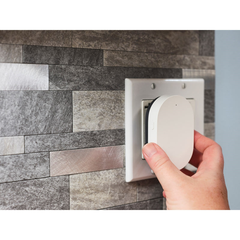 Nuvo Lighting Starfish Chime for Smart Doorbell Cam | White Plug-In Chime | Larger Homes & Multi-Level Living | 3.2in H | Model 86-933