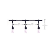 Nuvo Lighting Starfish S11191 48ft LED String Light | Decorative Black Acrylic S14 Bulbs | Patio & Party Lighting | RGBTW Smart App | Model S11191