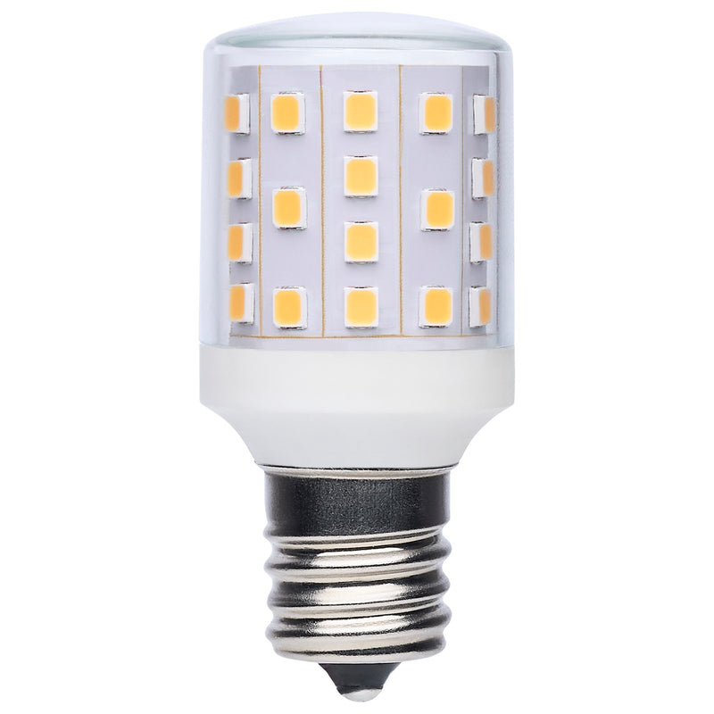 Nuvo Lighting S11203 3.5W T14 LED Bulb | Clear Glass, 3000K Soft White | E17 Intermediate Base for Refrigerators & Appliances | Model S11203