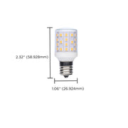 Nuvo Lighting S11204 3.5W T14 LED Refrigerator Bulb | Clear Glass, 5000K Daylight | Appliance & Enclosed Fixture | 420 Lumens, Dimmable | Model S11204