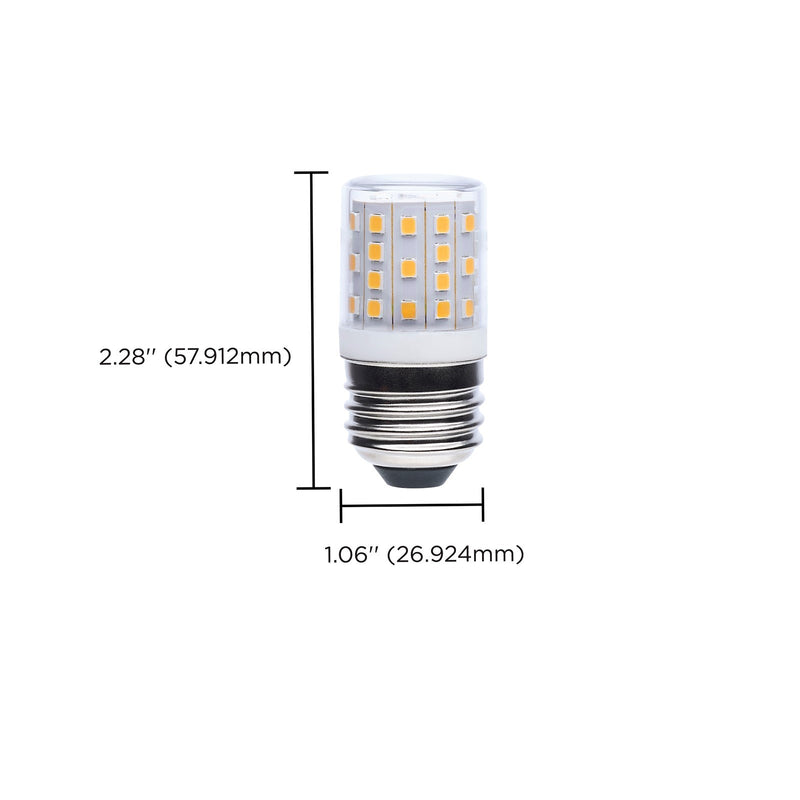 Nuvo Lighting S11206 3.5W T14 LED Refrigerator Bulb | Clear Glass, 5000K Daylight | Appliance & Enclosed Fixture | 420 Lumens | Model S11206