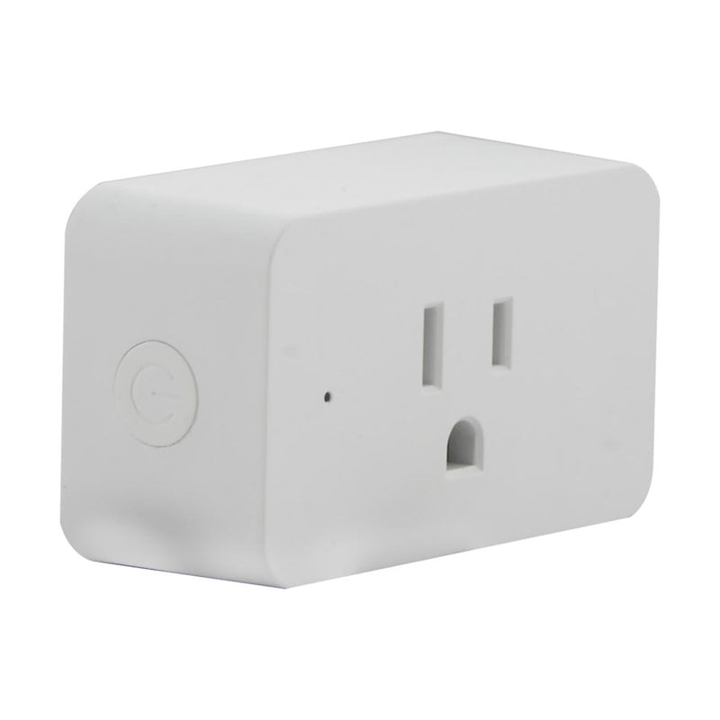 Nuvo Lighting Starfish WiFi Smart Plug-in Outlet | Modern White | Living Room & Kitchen Appliance Control | 15 Amp, 125V, Dry Location | Model S11266