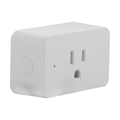 Nuvo Lighting Starfish WiFi Smart Plug-in Outlet | Modern White | Living Room & Kitchen Appliance Control | 15 Amp, 125V, Dry Location | Model S11266